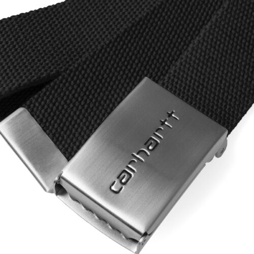 CINTURA UNISEX CARHARTT WIP CLIP BELT CHROME BLACK I019176.89.XX.06