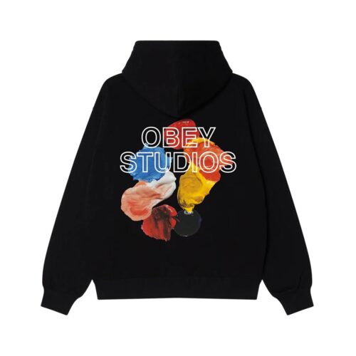 OBEY STUDIOS PALETTE FLEECE 117464052.BLK