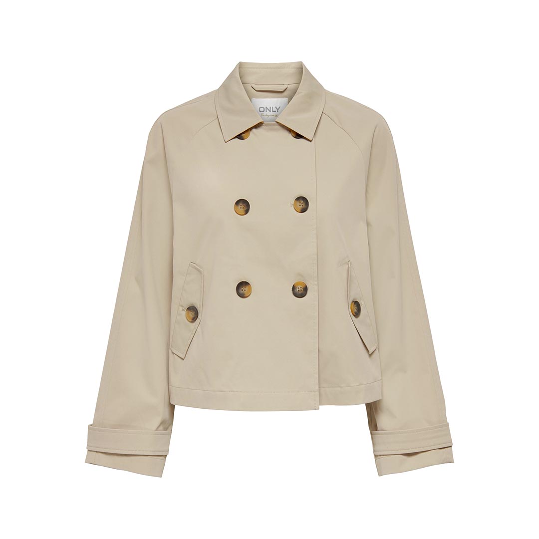 ONLY ONLAPRIL LIFE SHORT TRENCHCOAT IMMEDIATE OTW NOOS 15274982.TAN