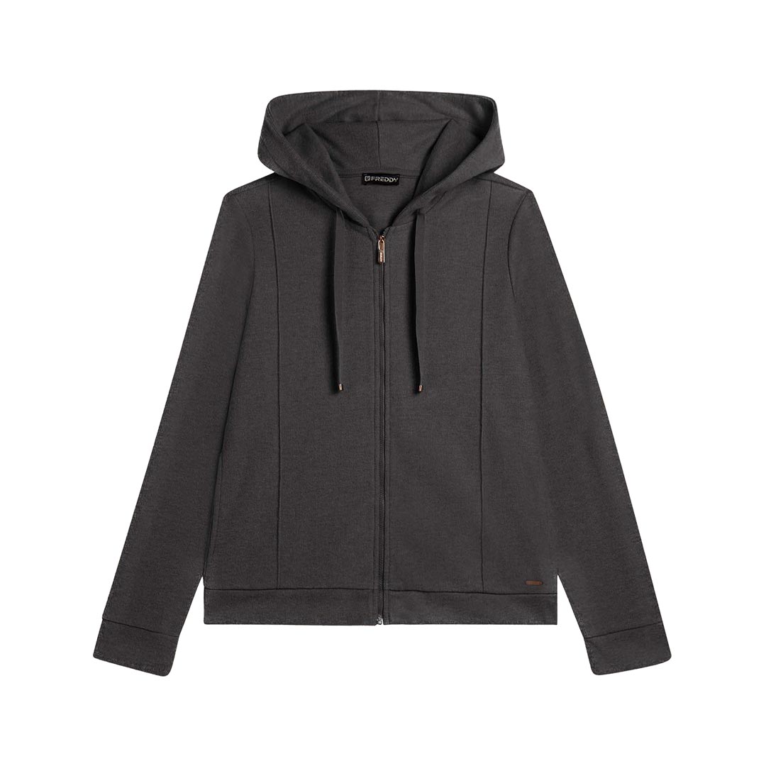 FREDDY FELPA CAPPUCCIO ZIP F25WSLS8M.H31