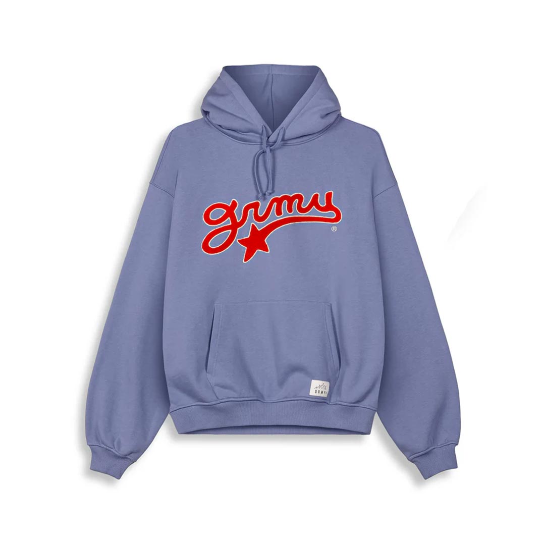 GRIMEY MUD'S THE RESIDENCE MADRID BOXY HOODIE GCH642.BLU