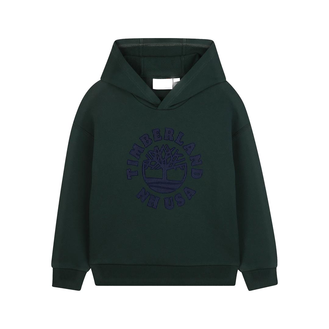 TIMBERLAND FELPA CON CAPPUCCIO T60548.VERDE