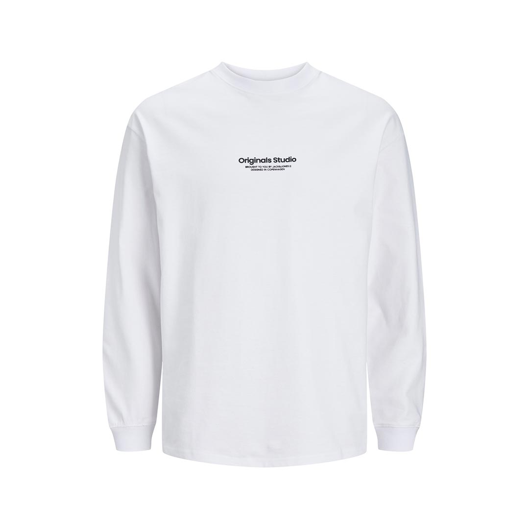 JACK&JONES JORVESTERBRO TEE LS CREW NECK NOOS 12251775.WHITE