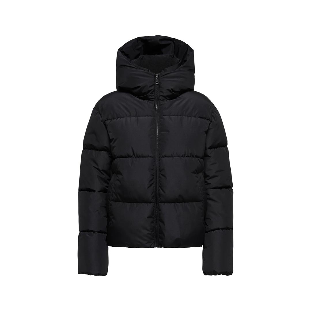ONLY ONLJUTA LIFE SHORT PUFFER 15365799.BLACK