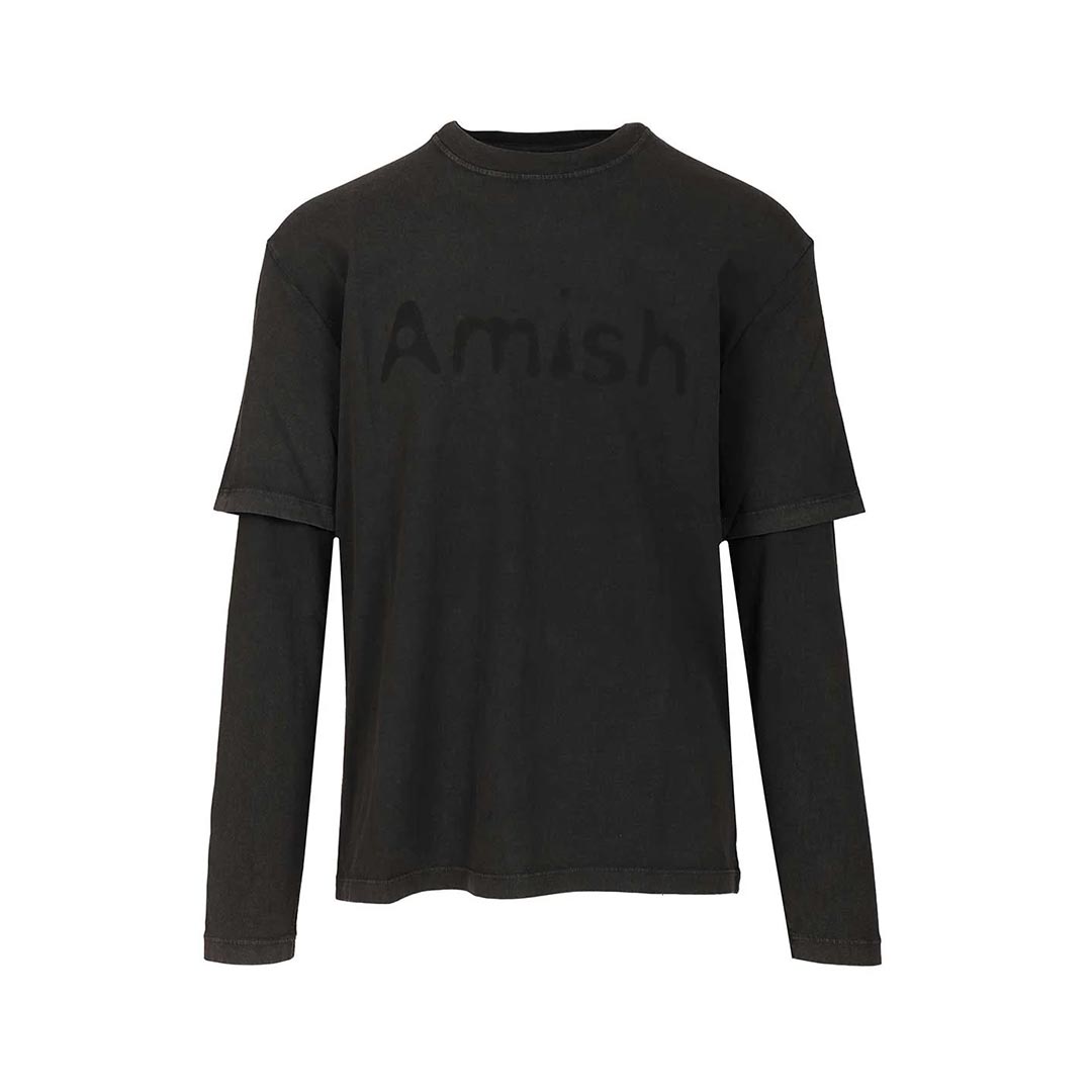 AMISH T-SHIRT L/S DOUBLE UNISEX AMU145CN202154.C0020