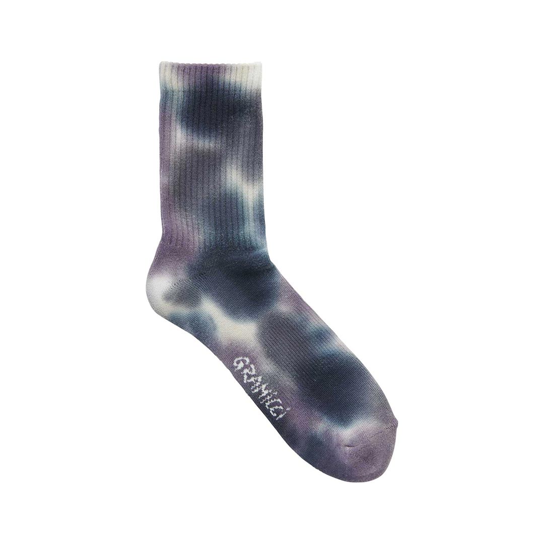 GRAMICCI TIE DYE CREW SOCKS M36.PURPL