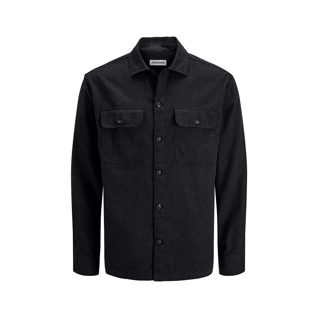 JACK&JONES JJECHARGE OVERSHIRT LS NOOS 12278969.BLK
