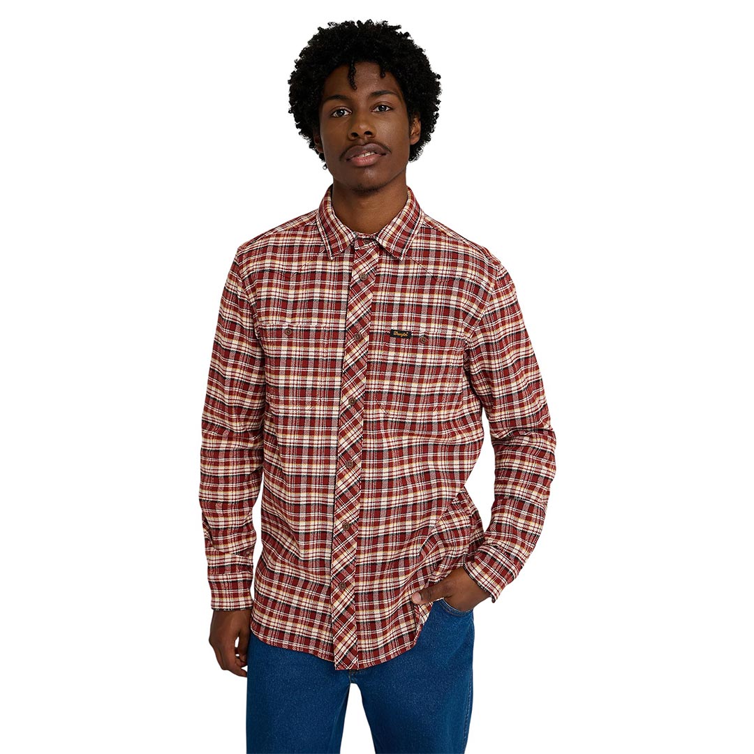 WRANGLER WILL SHIRT FIRED BRICK 112378523