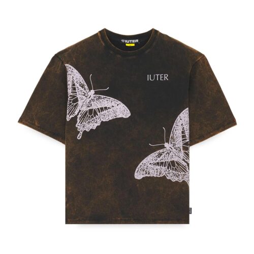 IUTER BUTTERFLY MARBLE TEE 26SITS10.BLK