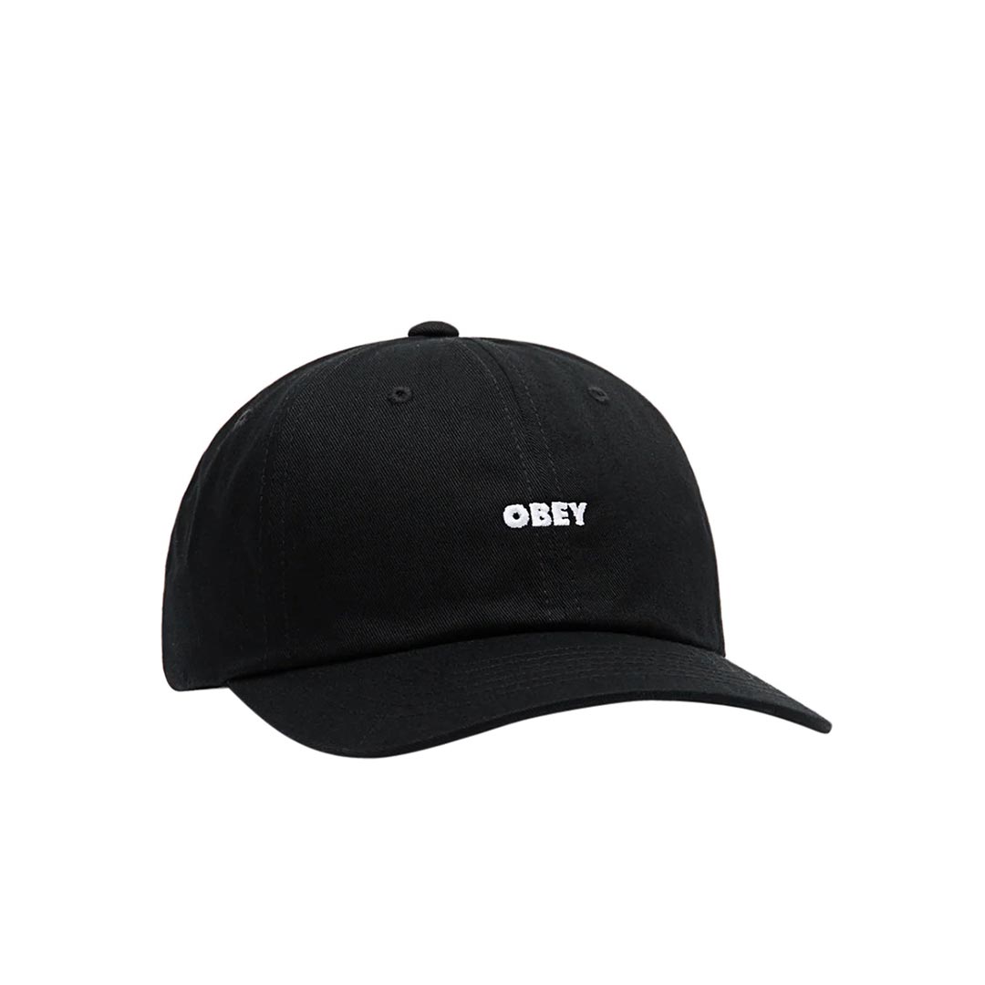 OBEY BOLD CURVE 6 PANEL STRAPBACK 100580429.BLK