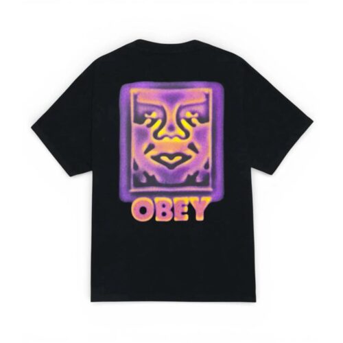 OBEY HEAT MAP ICON TEE 168024356.BLK