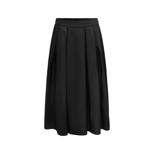 ONLY ONLMAILA LONG PLEAT SKIRT WVN 15369555.BLK