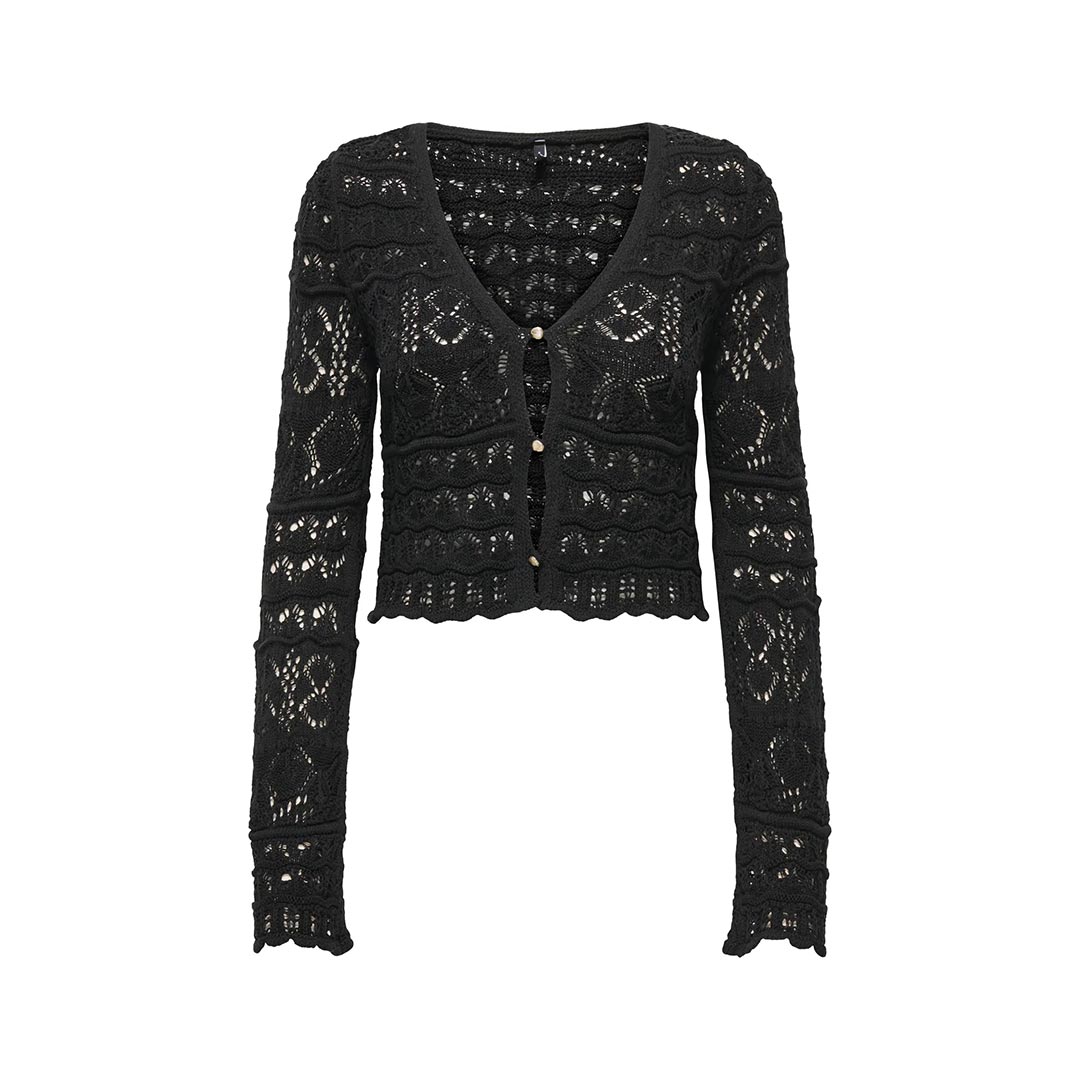 ONLY ONLCOLETTE LS V-NECK CARDIGAN KNT 15364859.BLK