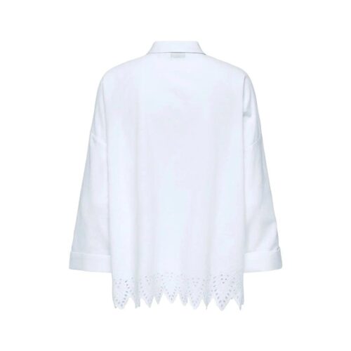 ONLY ONLGRACES TULUM LS EMB SHIRT NOOS WVN 15343165.WHT