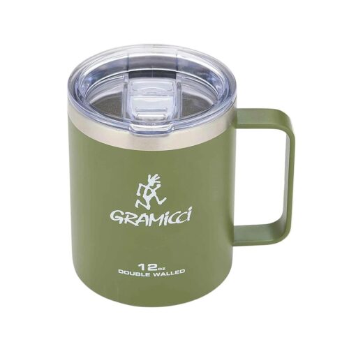 GRAMICCI DOUBLE WALLED STAINLESS STEEL MUG 254.OLIV