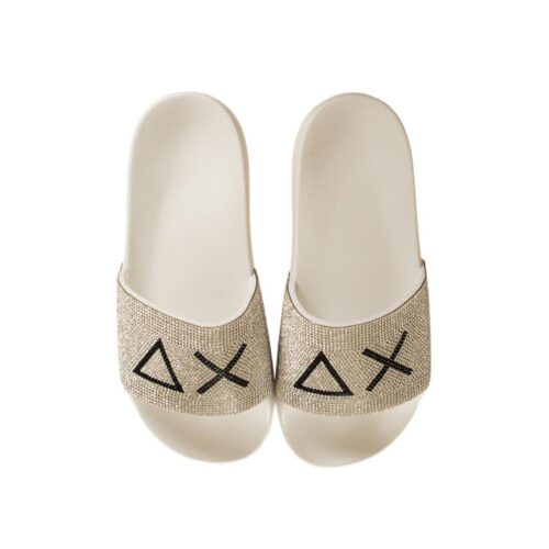 SUN68 GIRL'S SLIPPER STRASS LOGO TEEN X36411T.01