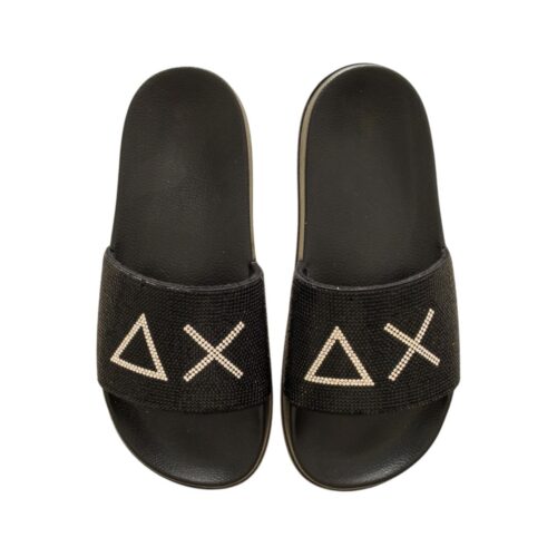 SUN68 GIRL'S SLIPPER STRASS LOGO TEEN X36411T.11