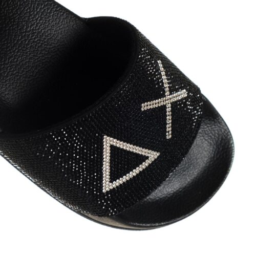 SUN68 GIRL'S SLIPPER STRASS LOGO TEEN X36411T.11