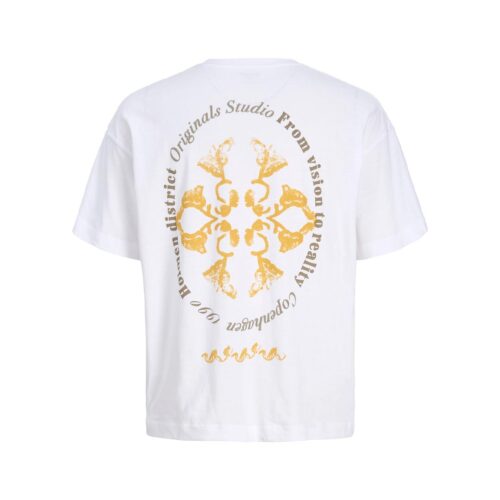 JACK&JONES JORMONTAUK BACK GRAPHIC TEE JNR 12293135.WHT