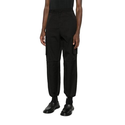 ARTE LINEN CARGO PANTS 039P.BLK