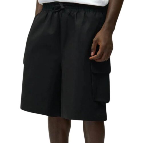 ARTE LINEN CARGO SHORTS 040SHO.BLK