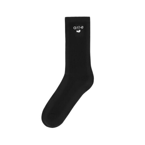 ARTE HEART LOGO SOCKS 198M.BLK
