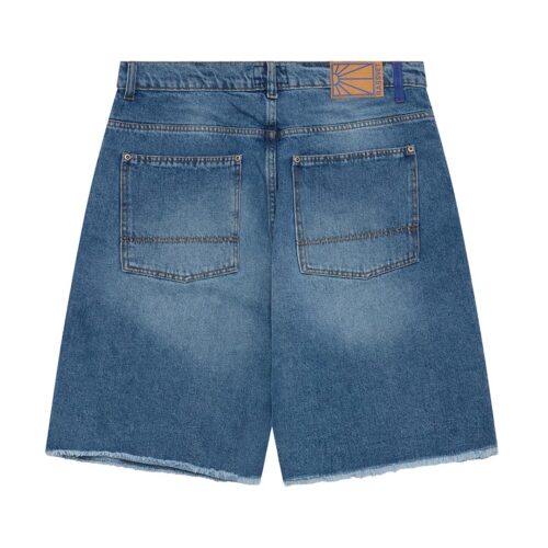 RASSVET SUN DYED DOUBLE KNEE BAGGY DENIM SHORTS P024.LB