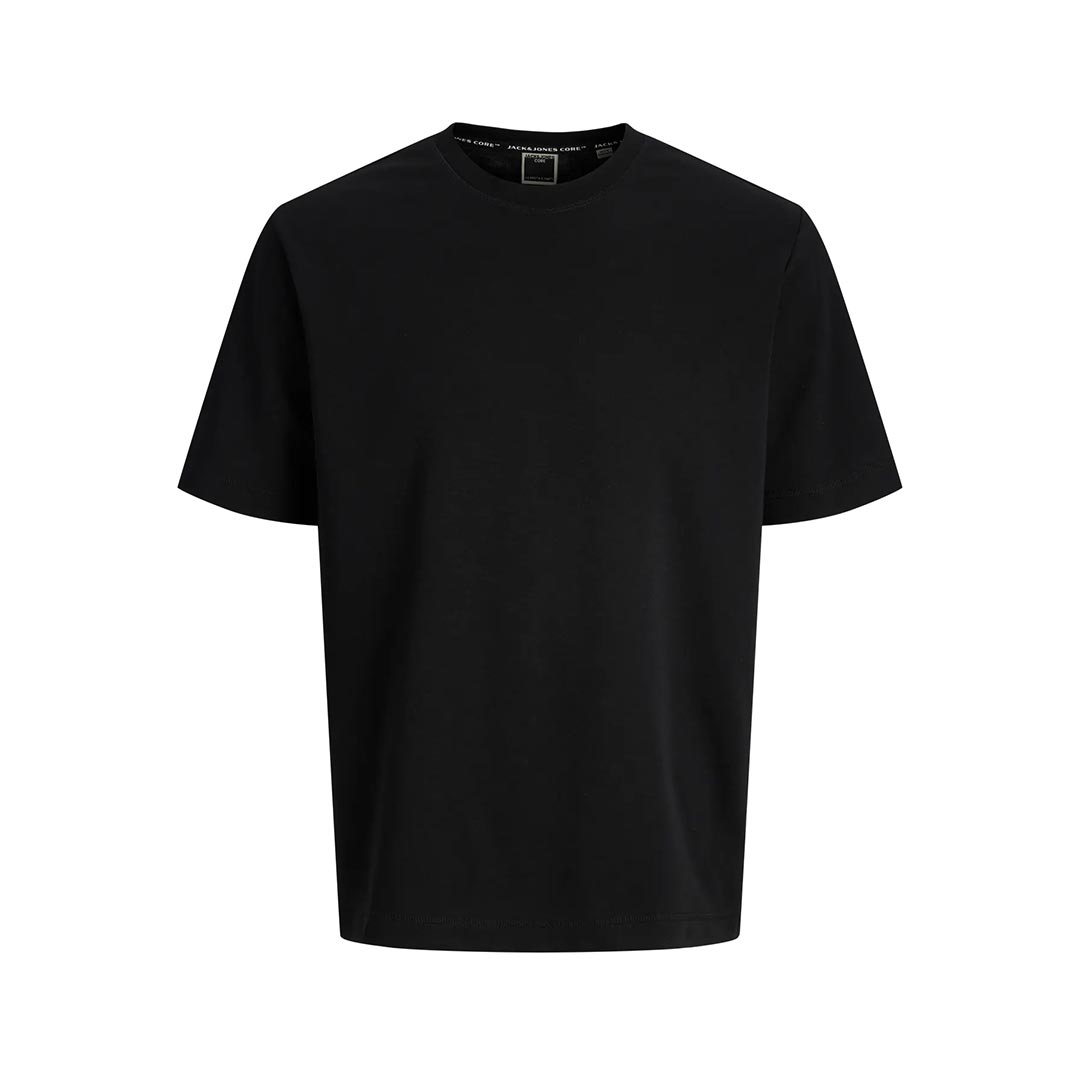 JACK&JONES JCOFUSION BADGE TEE SS CREW NECK 12289962.BLK