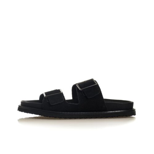 JACK&JONES JFWVENICE LEATHER SANDAL 12292402.BLK