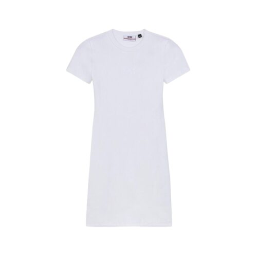 GCDS RIBBED LOGO LOUNGE SS RIB DRESS C1WEQB017J103.100A