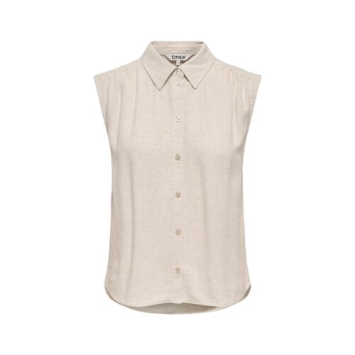 ONLY ONLSIESTA S/L LINEN BL SHIRT 15367416.MOON