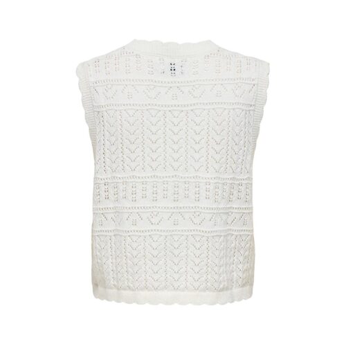 ONLY ONLIRINA V-NECK BUTTON VEST KNT 15363681.CLOUD