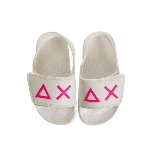 SUN68 GIRL'S SLIPPERS LOGO BABY X36410B.01