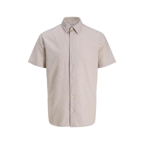 JACK&JONES JJEBREEZE LINEN BLEND SHIRT S/S SN JNR 12288642.STRING
