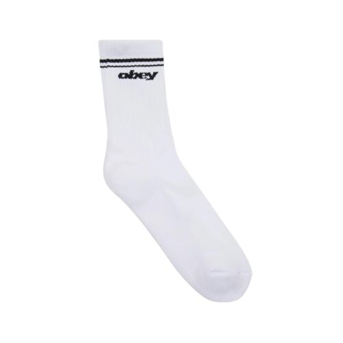 OBEY SPORTS HALF CREW SOCKS 100260201.WHBK