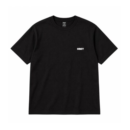 OBEY AROUND THE GLOBE TEE 165264490.BLK