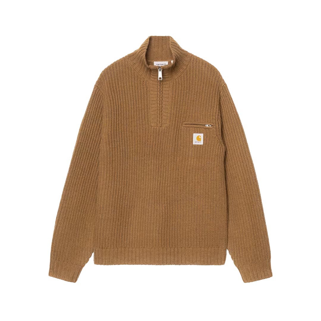 DETROIT HALF ZIP SWEATER