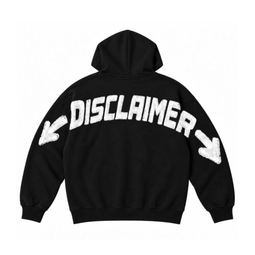 DISCLAIMER MAGLIA BIMBO IN FELPA CON CAPPUCCIO 26IDK59101.NER