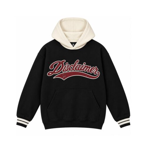 DISCLAIMER MAGLIA BIMBO IN FELPA CON CAPPUCCIO 26IDK59123.NER