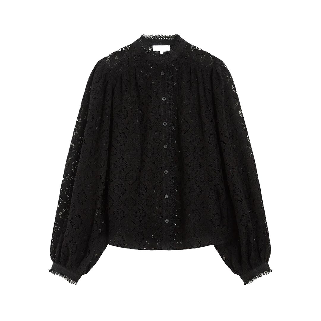 GRACE&MILA ANITA BLOUSE FW2617112.BLK