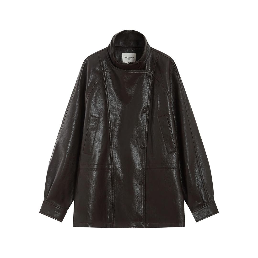 GRACE&MILA AUBURN VESTE FW26111010.CHOCO