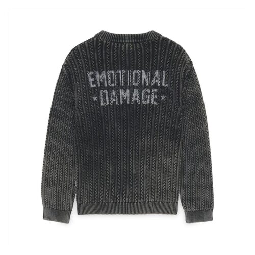 IUTER DAMAGE MARBLE JUMPER 26WIJM14.BLK