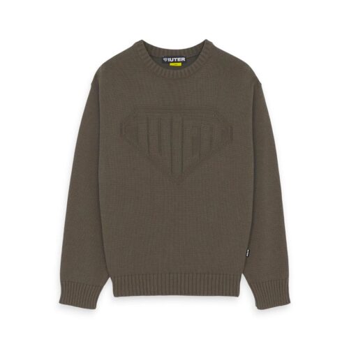 IUTER LINKS LOGO KNIT SWEATER 26WIJM90.BRN
