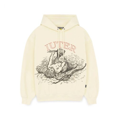 IUTER DAMAGE HOODIE 26WISH14.IVORY