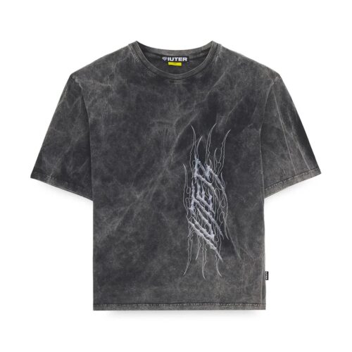 IUTER TRIBAL MARBLE TEE 26WITS40.BLK