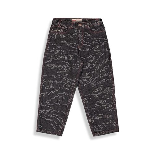 GRIMEY ODD CUTLASS JACQUARD BIG BOY DENIM PANTS GBBDJ306