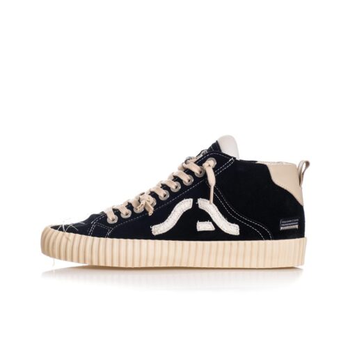 SPRINGA  WAVY ALTA SUEDE CON RICAMI SPWH2SUTEXA1.NERO