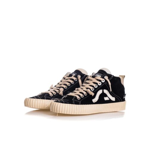 SPRINGA  WAVY ALTA SUEDE CON RICAMI SPWH2SUTEXA1.NERO