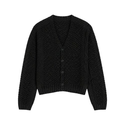 ARTE SPECKLE CABLE KNIT CARDIGAN 177K.1