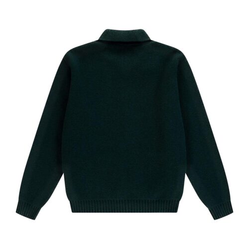 CABLE KNIT ZIP CARDIGAN